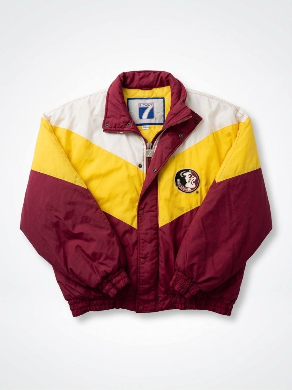 Vintage 1994 FSU Florida State Seminoles Puffer Jacket Logo 7 XL Rare
